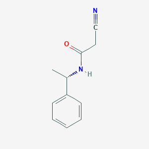 molecular formula C11H12N2O B3092966 2-氰基-N-[(1S)-1-苯乙基]乙酰胺 CAS No. 1240041-69-3