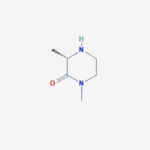 molecular formula C6H12N2O B3092976 (S)-1,3-二甲基哌嗪-2-酮 CAS No. 1240300-34-8