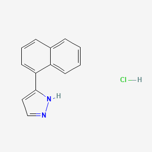 molecular formula C13H11ClN2 B3092981 3-(1-naphthyl)-1H-pyrazole hydrochloride CAS No. 1240313-95-4