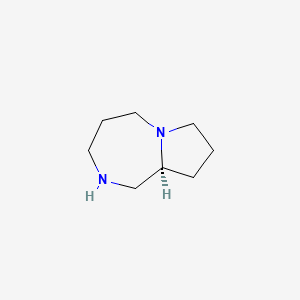 molecular formula C8H16N2 B3092985 (9aS)-Octahydro-1H-pyrrolo[1,2-a][1,4]diazepine CAS No. 1240360-64-8