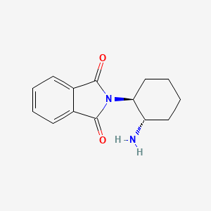 molecular formula C14H16N2O2 B3092991 2-((1S,2S)-2-Aminocyclohexyl)isoindoline-1,3-dione CAS No. 1240398-42-8