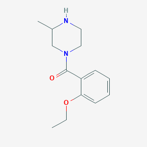 molecular formula C14H20N2O2 B3093042 1-(2-Ethoxybenzoyl)-3-methylpiperazine CAS No. 1240565-00-7
