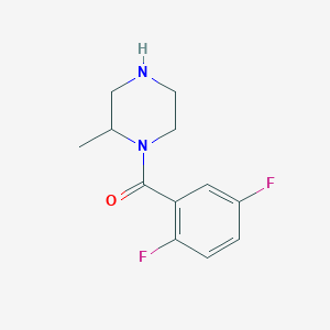molecular formula C12H14F2N2O B3093048 1-(2,5-Difluorobenzoyl)-2-methylpiperazine CAS No. 1240565-38-1
