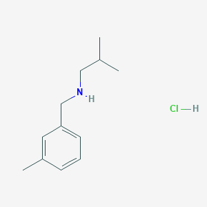 molecular formula C12H20ClN B3093074 [(3-Methylphenyl)methyl](2-methylpropyl)amine hydrochloride CAS No. 1240567-30-9