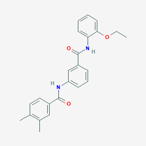 molecular formula C24H24N2O3 B309308 N-{3-[(2-ethoxyanilino)carbonyl]phenyl}-3,4-dimethylbenzamide 