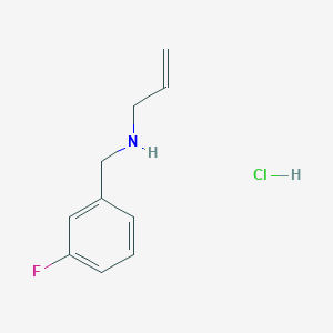 molecular formula C10H13ClFN B3093104 [(3-Fluorophenyl)methyl](prop-2-en-1-yl)amine hydrochloride CAS No. 1240569-14-5