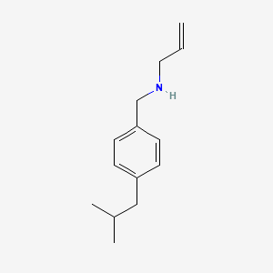 molecular formula C14H21N B3093114 {[4-(2-Methylpropyl)phenyl]methyl}(prop-2-en-1-yl)amine CAS No. 1240569-45-2