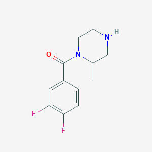 molecular formula C12H14F2N2O B3093141 1-(3,4-Difluorobenzoyl)-2-methylpiperazine CAS No. 1240570-47-1