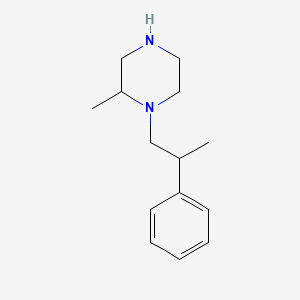 molecular formula C14H22N2 B3093149 2-Methyl-1-(2-phenylpropyl)piperazine CAS No. 1240572-28-4