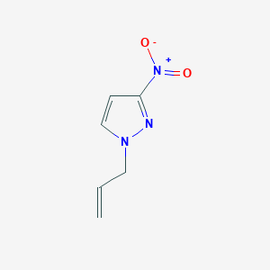 molecular formula C6H7N3O2 B3093156 3-Nitro-1-(prop-2-en-1-yl)-1H-pyrazole CAS No. 1240572-49-9