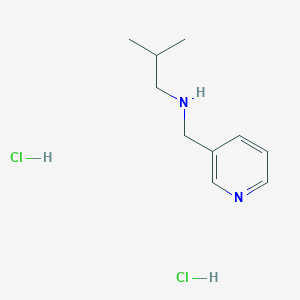 molecular formula C10H18Cl2N2 B3093199 2-Methyl-N-(3-pyridinylmethyl)-1-propanamine dihydrochloride CAS No. 1240578-47-5