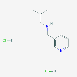 molecular formula C10H18Cl2N2 B3093199 2-甲基-N-(3-吡啶基甲基)-1-丙胺二盐酸盐 CAS No. 1240578-47-5