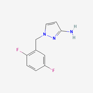 molecular formula C10H9F2N3 B3093206 1-[(2,5-Difluorophenyl)methyl]-1H-pyrazol-3-amine CAS No. 1240580-04-4