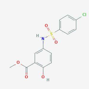 Methyl 5-{[(4-chlorophenyl)sulfonyl]amino}-2-hydroxybenzoate