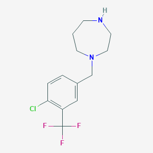 1-{[4-Chloro-3-(trifluoromethyl)phenyl]methyl}-1,4-diazepane