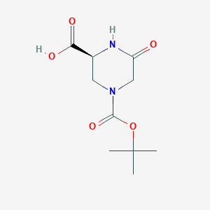(S)-4-(tert-Butoxycarbonyl)-6-oxopiperazine-2-carboxylic acid