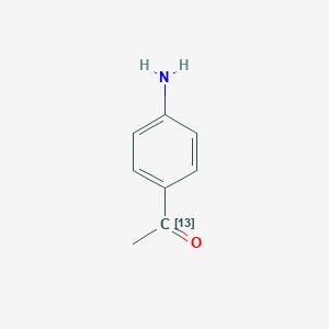 molecular formula C8H9NO B030933 4-氨基苯乙酮-13C CAS No. 861435-57-6