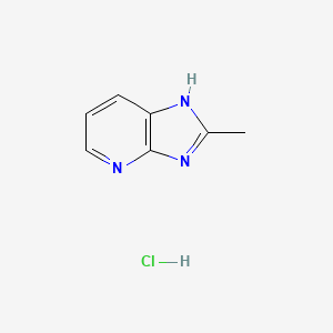 molecular formula C7H8ClN3 B3093301 2-Methyl-3H-imidazo[4,5-b]pyridine hydrochloride CAS No. 1242338-95-9