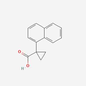 molecular formula C14H12O2 B3093329 1-(1-Naphthyl)cyclopropanecarboxylic acid CAS No. 124276-38-6