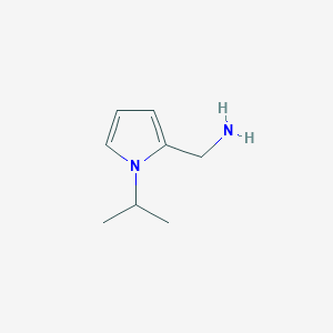 molecular formula C8H14N2 B3093330 (1-isopropyl-1H-pyrrol-2-yl)methanamine CAS No. 1242823-76-2