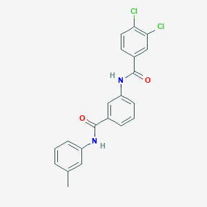 molecular formula C21H16Cl2N2O2 B309336 3,4-dichloro-N-[3-(3-toluidinocarbonyl)phenyl]benzamide 