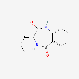 (3R)-3-(2-methylpropyl)-2,3,4,5-tetrahydro-1H-1,4-benzodiazepine-2,5-dione