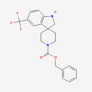Benzyl 5-(trifluoromethyl)spiro[indoline-3,4'-piperidine]-1'-carboxylate