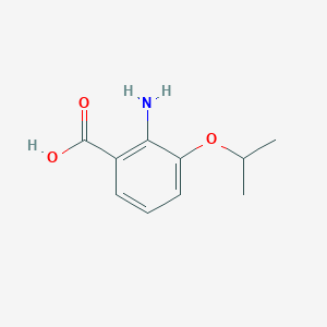 molecular formula C10H13NO3 B3093393 2-Amino-3-isopropoxybenzoic acid CAS No. 1243400-80-7