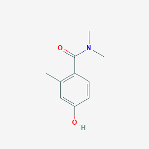 molecular formula C10H13NO2 B3093401 4-Hydroxy-N,N,2-trimethylbenzamide CAS No. 1243472-58-3