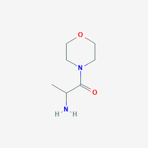 molecular formula C7H14N2O2 B3093425 2-Amino-1-(4-morpholinyl)-1-propanone CAS No. 124491-97-0