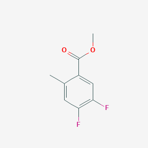 molecular formula C9H8F2O2 B3093438 Methyl 4,5-difluoro-2-methylbenzoate CAS No. 1245515-60-9