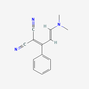 2-[(E)-3-(dimethylamino)-1-phenylprop-2-enylidene]propanedinitrile