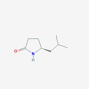 2-Pyrrolidinone, 5-(2-methylpropyl)-, (5R)-