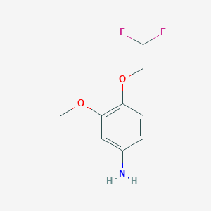 molecular formula C9H11F2NO2 B3093510 4-(2,2-Difluoroethoxy)-3-methoxyaniline CAS No. 1245772-01-3