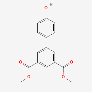 molecular formula C16H14O5 B3093519 Dimethyl 4'-hydroxy-[1,1'-biphenyl]-3,5-dicarboxylate CAS No. 1245828-39-0