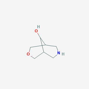 molecular formula C7H13NO2 B3093545 3-Oxa-7-azabicyclo[3.3.1]nonan-9-ol CAS No. 1246187-79-0