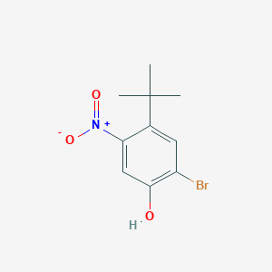 molecular formula C10H12BrNO3 B3093551 2-Bromo-4-tert-butyl-5-nitro-phenol CAS No. 1246213-42-2