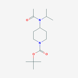 molecular formula C15H28N2O3 B3093554 tert-Butyl 4-(N-isopropylacetamido)piperidine-1-carboxylate CAS No. 1246249-81-9
