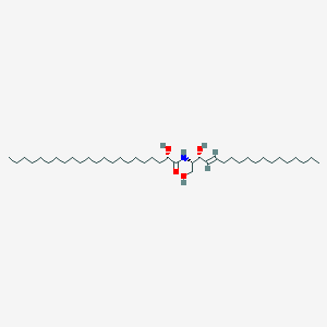 molecular formula C40H79NO4 B3093570 22:0(2S-OH)神经酰胺，N-(2'-(S)-羟基二十二烷酰)-D-赤藓糖鞘氨醇，粉末 CAS No. 1246298-49-6