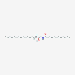 molecular formula C29H57NO2 B3093575 Dodecanamide, N-[(2R,3E)-2-hydroxy-3-heptadecen-1-yl]- CAS No. 1246298-55-4