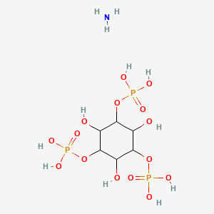 molecular formula C6H18NO15P3 B3093598 肌醇，1,3,5-三(二氢磷酸)，铵盐 (1:3) CAS No. 1246355-67-8