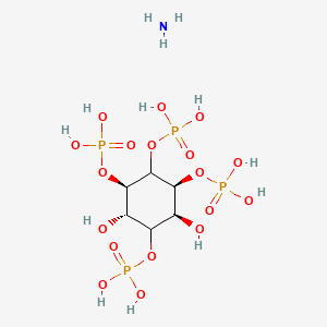 molecular formula C6H19NO18P4 B3093604 D-肌醇 1,3,4,5-四(磷酸)铵盐 CAS No. 1246355-68-9