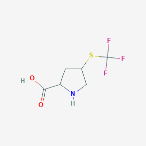 4-Trifluoromethylsulfanyl-pyrrolidine-2-carboxylic acid