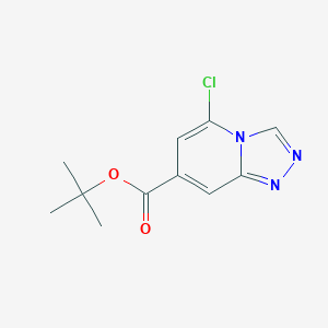 molecular formula C11H12ClN3O2 B3093635 叔丁基-5-氯-[1,2,4]三唑并[4,3-a]吡啶-7-羧酸酯 CAS No. 1246759-50-1