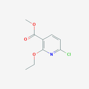 molecular formula C9H10ClNO3 B3093636 Methyl 6-chloro-2-ethoxynicotinate CAS No. 1246765-45-6
