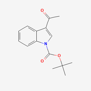 molecular formula C15H17NO3 B3093639 tert-Butyl 3-acetyl-1H-indole-1-carboxylate CAS No. 124688-00-2