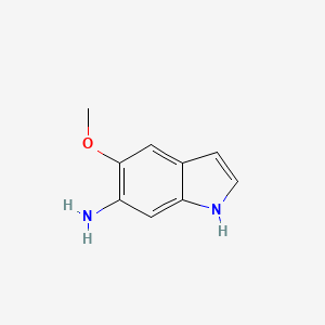 molecular formula C9H10N2O B3093650 5-Methoxy-1H-indol-6-amine CAS No. 1246965-06-9