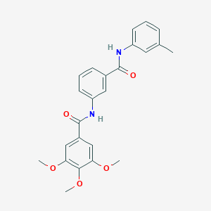 molecular formula C24H24N2O5 B309368 3,4,5-trimethoxy-N-[3-(3-toluidinocarbonyl)phenyl]benzamide 