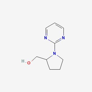 molecular formula C9H13N3O B3093701 (1-Pyrimidin-2-yl-pyrrolidin-2-yl)-methanol CAS No. 1247361-25-6