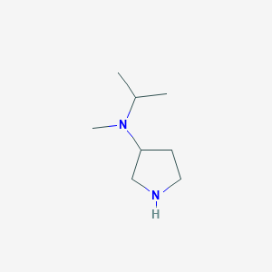 molecular formula C8H18N2 B3093709 N-Isopropyl-N-methylpyrrolidin-3-amine CAS No. 1247394-67-7